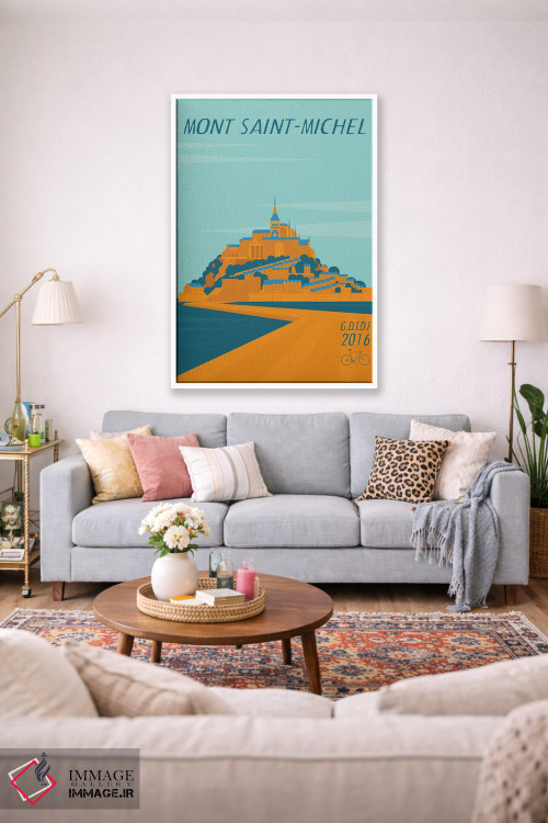 تابلو مدرن مونت سنت میشل اثر وایات ۹ - D1W