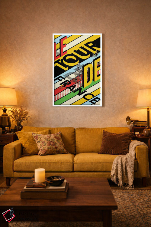 تابلو دکوراتیو مسابقه دوچرخه سواری تور دو فرانس اثر وایات ۹ - D1W