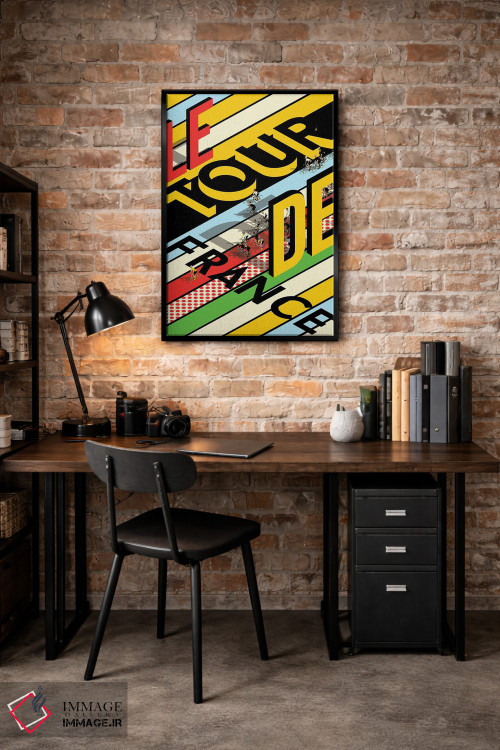 تابلو دکوراتیو مسابقه دوچرخه سواری تور دو فرانس اثر وایات ۹ - D3B