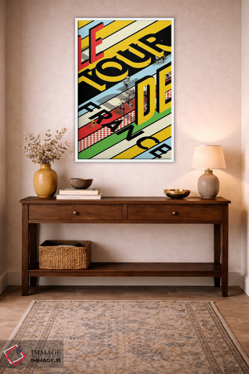 تابلو دکوراتیو مسابقه دوچرخه سواری تور دو فرانس اثر وایات ۹ - D2W