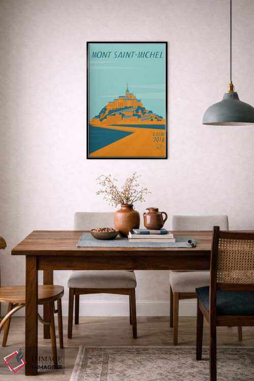 تابلو مدرن مونت سنت میشل اثر وایات ۹ - D6B