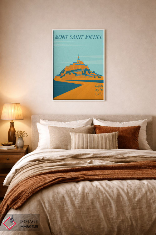 تابلو مدرن مونت سنت میشل اثر وایات ۹ - D5W