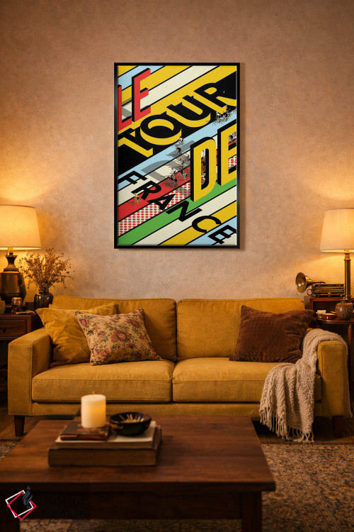 تابلو دکوراتیو مسابقه دوچرخه سواری تور دو فرانس اثر وایات ۹ - D4B