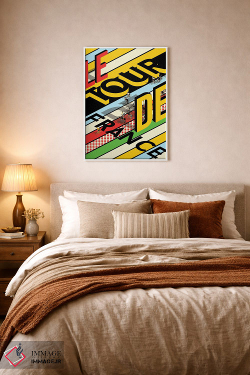 تابلو دکوراتیو مسابقه دوچرخه سواری تور دو فرانس اثر وایات ۹ - D5W