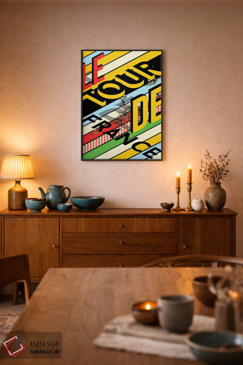 تابلو دکوراتیو مسابقه دوچرخه سواری تور دو فرانس اثر وایات ۹ - D6B