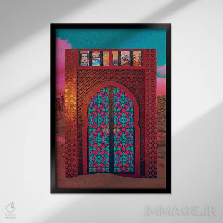 تابلو دکوراتیو در خالد اثر کازموزک - نمای قابدار مشکی