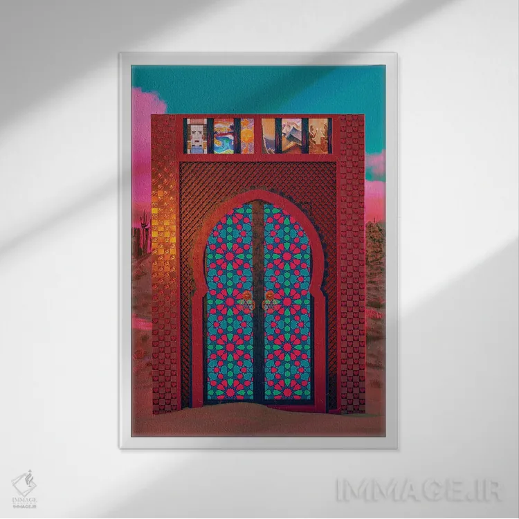 تابلو دکوراتیو در خالد اثر کازموزک - نمای قابدار سفید
