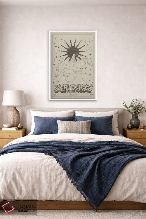 تابلو مینیمال خورشید II اثر ان کی تی ان - D4W