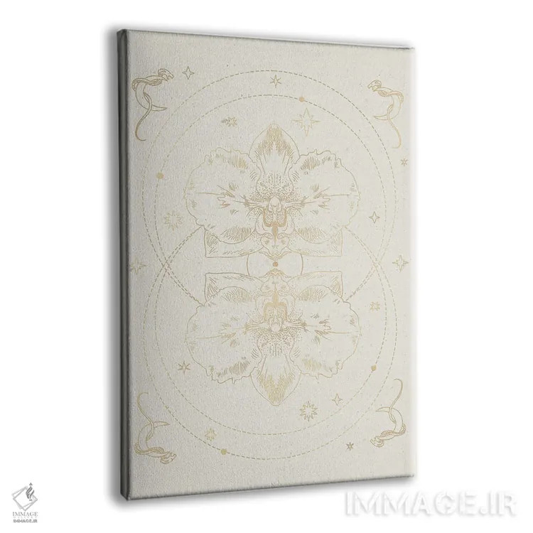 تابلو مینیمال ارکیده اسرارآمیز III اثر ان کی تی ان - نمای پرسپکتیو محصول