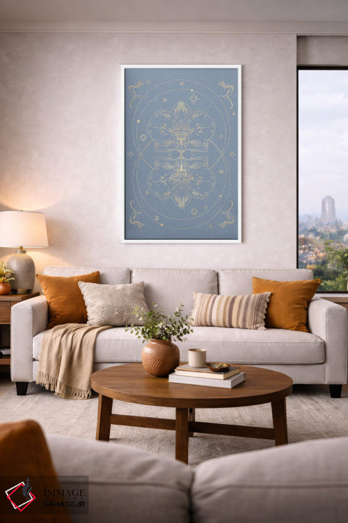 تابلو مینیمال ارکیده اسرارآمیز I اثر ان کی تی ان - D3W