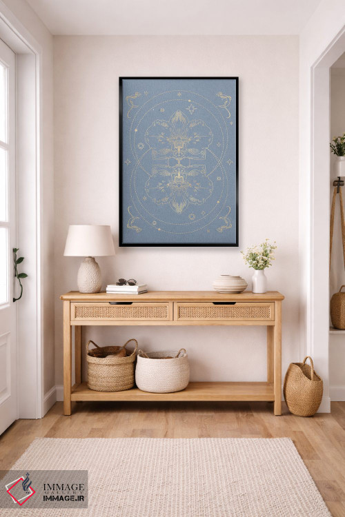 تابلو مینیمال ارکیده اسرارآمیز I اثر ان کی تی ان - D4B