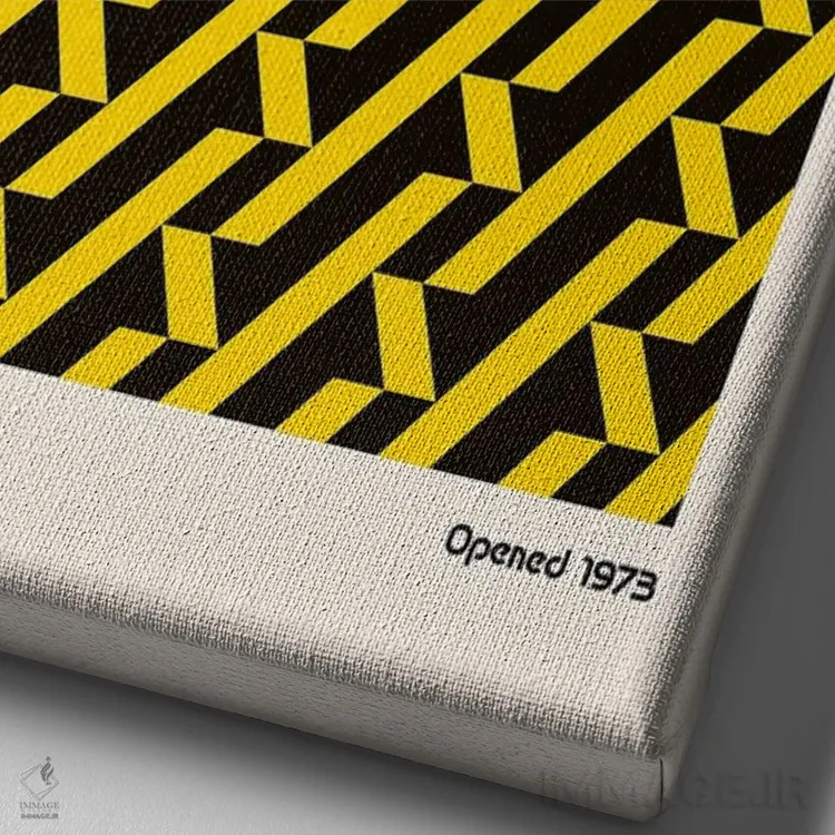 تابلو مدرن پوستر محل CBGB اثر رتردروم - نمای نزدیک بافت بوم