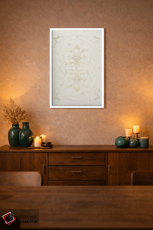 تابلو مینیمال ارکیده اسرارآمیز III اثر ان کی تی ان - D1W