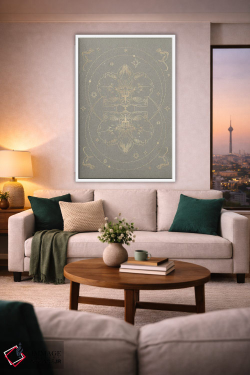 تابلو مینیمال ارکیده اسرارآمیز II اثر ان کی تی ان - D1W