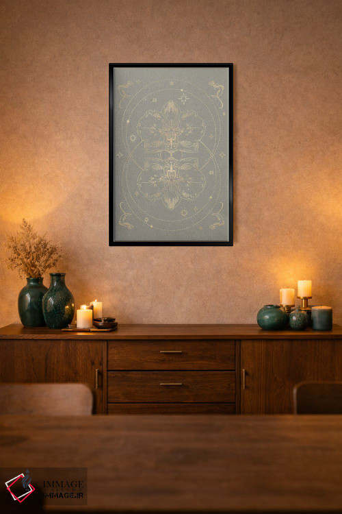 تابلو مینیمال ارکیده اسرارآمیز II اثر ان کی تی ان - D2B