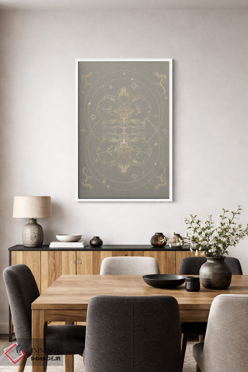 تابلو مینیمال ارکیده اسرارآمیز II اثر ان کی تی ان - D3W