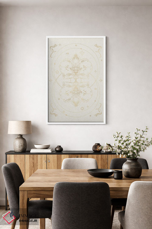 تابلو مینیمال ارکیده اسرارآمیز III اثر ان کی تی ان - D4W