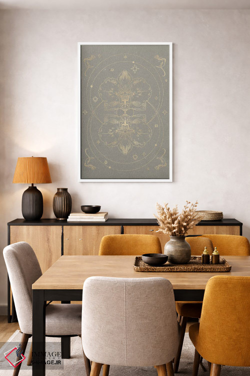 تابلو مینیمال ارکیده اسرارآمیز II اثر ان کی تی ان - D5W