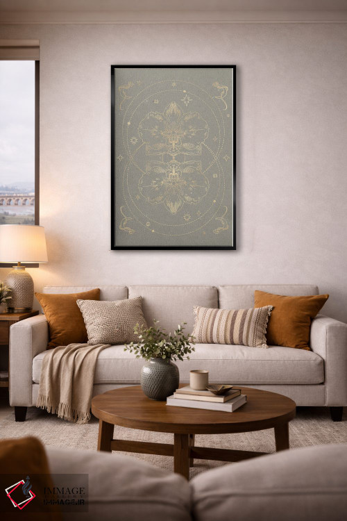 تابلو مینیمال ارکیده اسرارآمیز II اثر ان کی تی ان - D4B