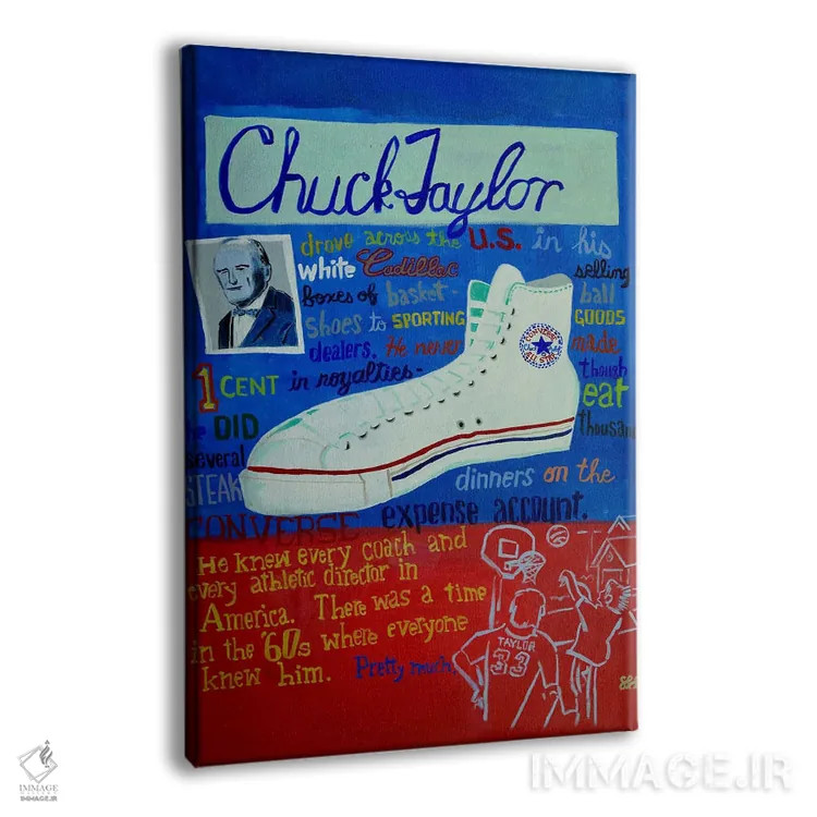 تابلو دکوراتیو چاک تیلور مرد افسانه ای اثر استیو اسپنسر - نمای پرسپکتیو محصول