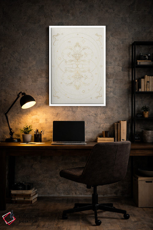 تابلو مینیمال ارکیده اسرارآمیز III اثر ان کی تی ان - D6W