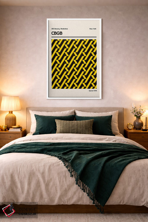 تابلو مدرن پوستر محل CBGB اثر رتردروم - D2W