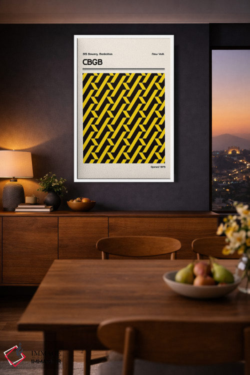 تابلو مدرن پوستر محل CBGB اثر رتردروم - D3W