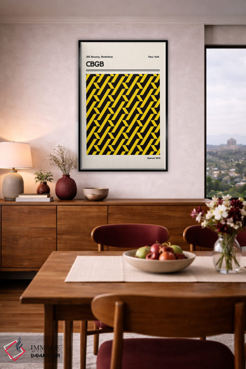 تابلو مدرن پوستر محل CBGB اثر رتردروم - D6B