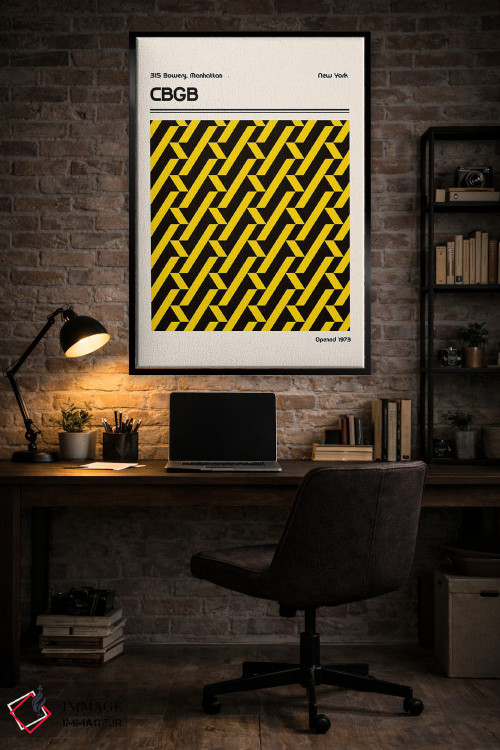 تابلو مدرن پوستر محل CBGB اثر رتردروم - D5B