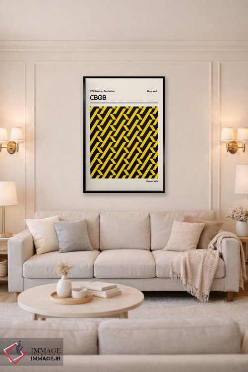 تابلو مدرن پوستر محل CBGB اثر رتردروم - D4B