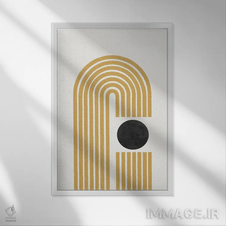 تابلو مینیمال طاق III اثر استودیو می یوس - نمای قابدار سفید