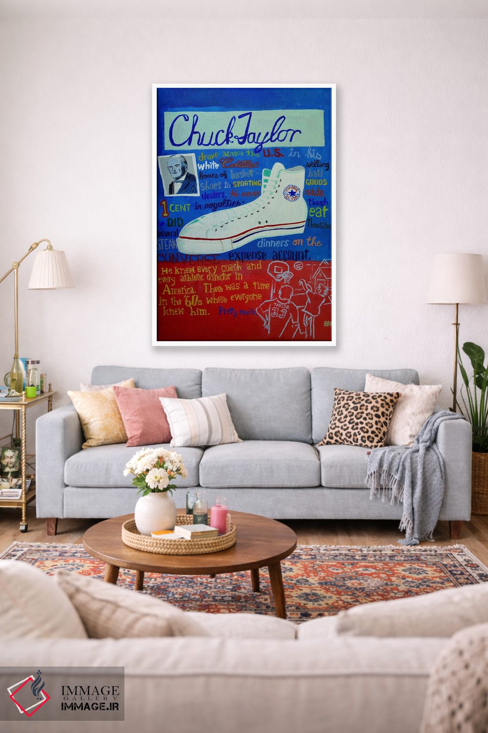 تابلو دکوراتیو چاک تیلور مرد افسانه ای اثر استیو اسپنسر - D1W