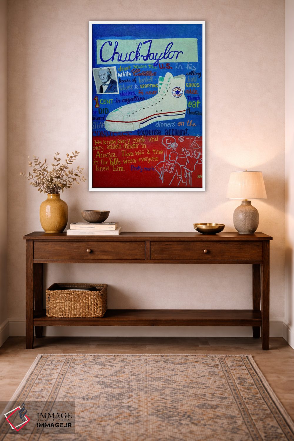 تابلو دکوراتیو چاک تیلور مرد افسانه ای اثر استیو اسپنسر - D2W