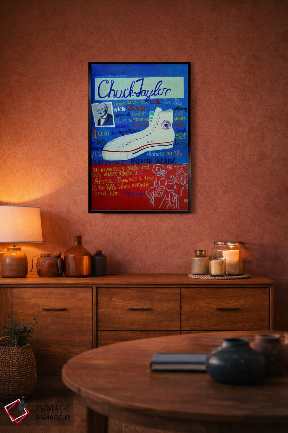 تابلو دکوراتیو چاک تیلور مرد افسانه ای اثر استیو اسپنسر - D5B