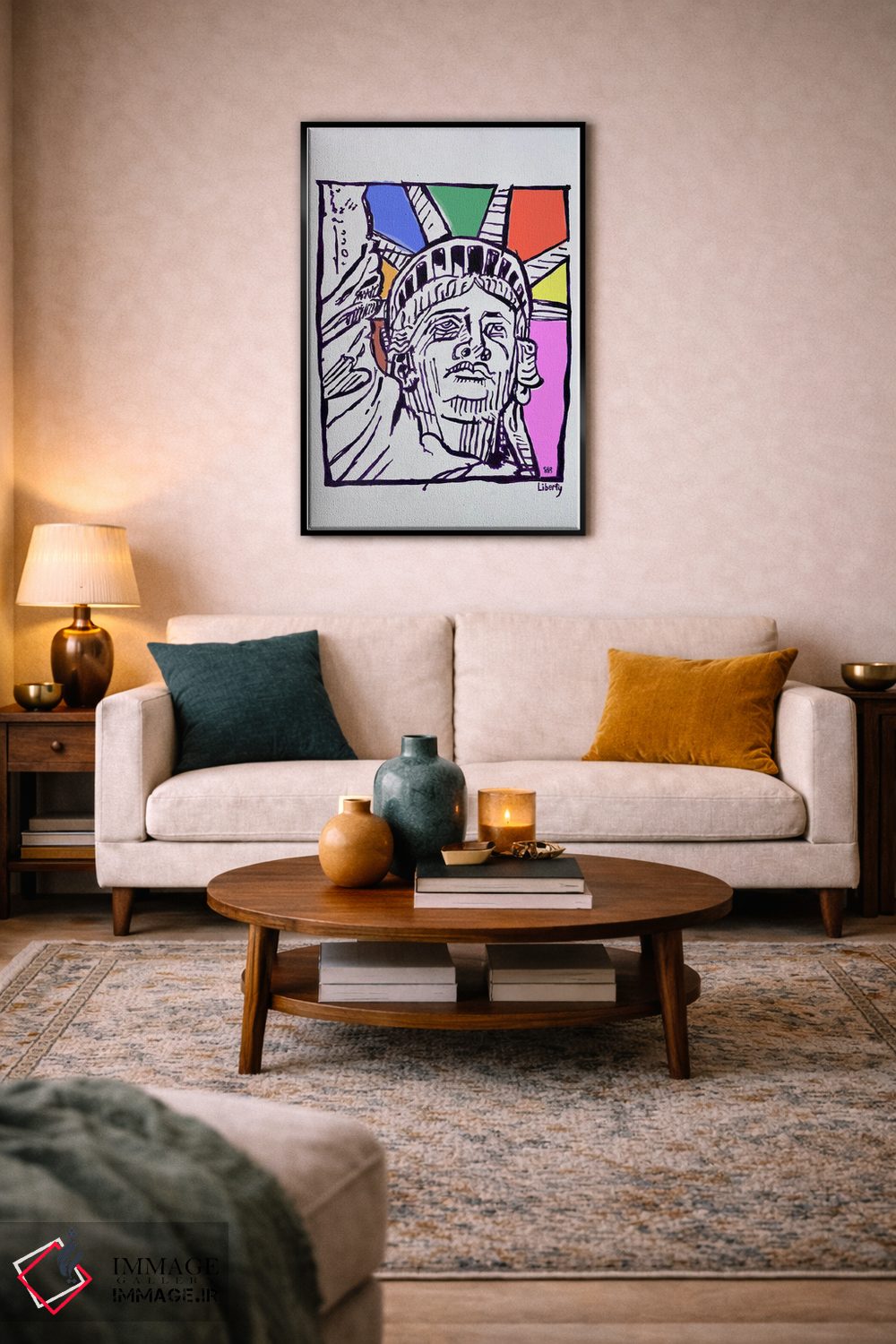 تابلو دکوراتیو آزادی اثر استیو اسپنسر - D6B