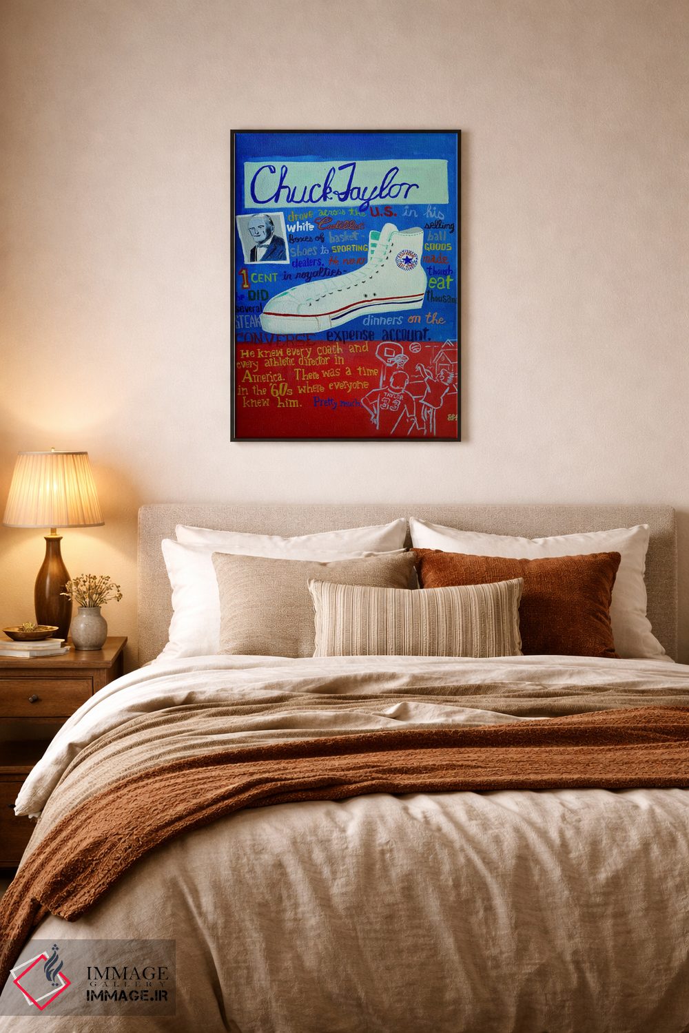 تابلو دکوراتیو چاک تیلور مرد افسانه ای اثر استیو اسپنسر - D6B