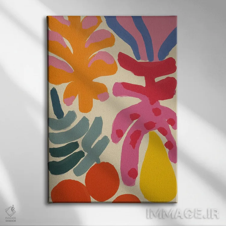 تابلو انتزاعی تابستان خوش V اثر تری چایلد - نمای روبهرو روی دیوار