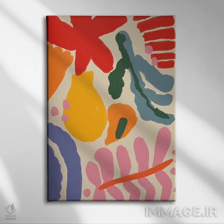 تابلو انتزاعی تابستان خوش I اثر تری چایلد - نمای روبهرو روی دیوار