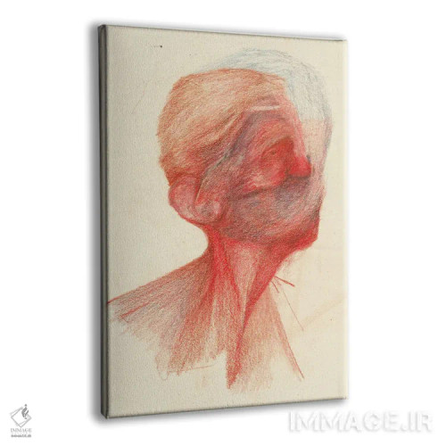 تابلو مدرن انسان اثر الکساندر آدیلس - نمای پرسپکتیو محصول
