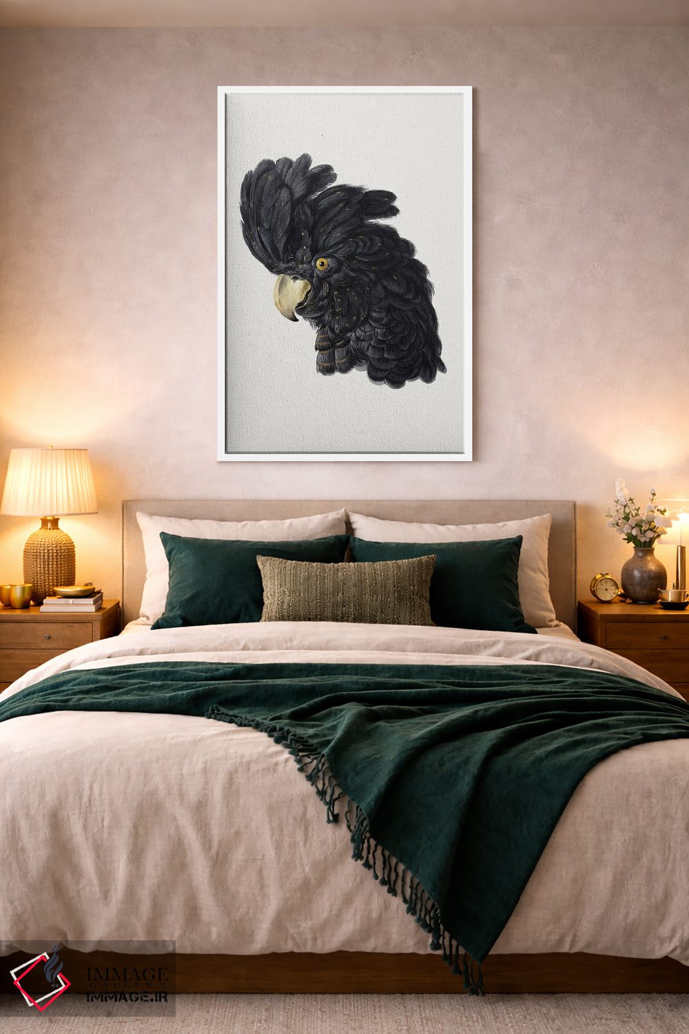 تابلو مدرن سر کاکاتو اثر آرت شوومان - D2W