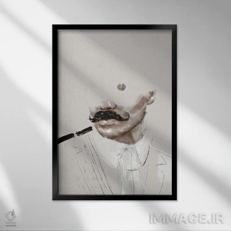 تابلو دکوراتیو مرد اثر گابریلا روبرگ - نمای قابدار مشکی