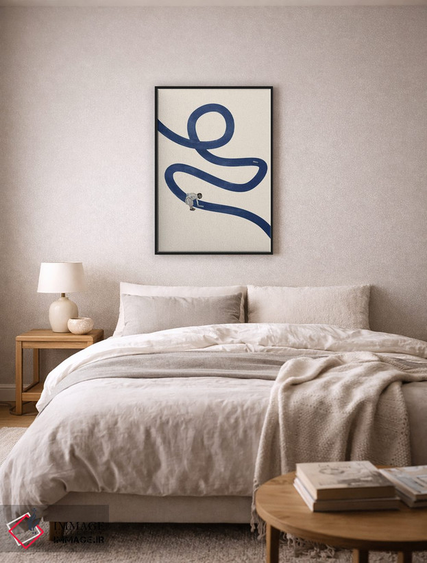 تابلو مینیمال پاکسازی رودخانه اثر مارتن لئون - D6B