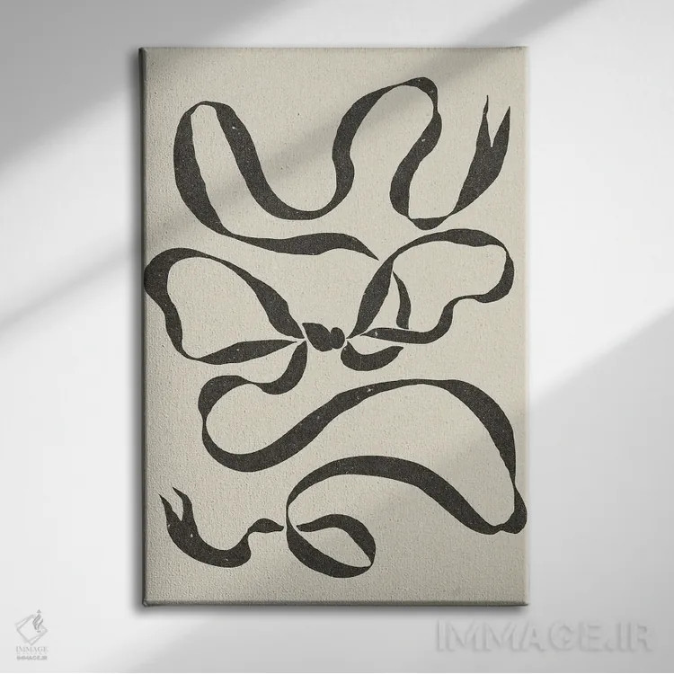 تابلو مدرن کمان ۳ اثر ان کی تی ان - نمای روبهرو روی دیوار