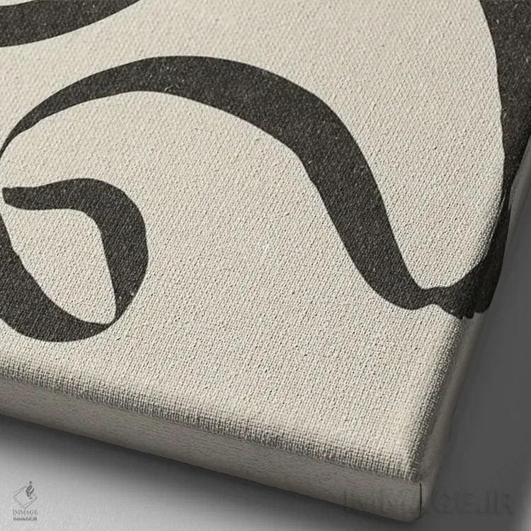 تابلو مدرن کمان ۳ اثر ان کی تی ان - نمای نزدیک بافت بوم