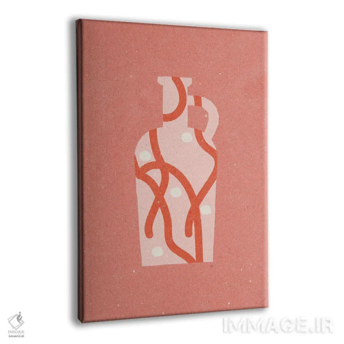 تابلو مدرن گلدان ۴ اثر ان کی تی ان - نمای پرسپکتیو محصول