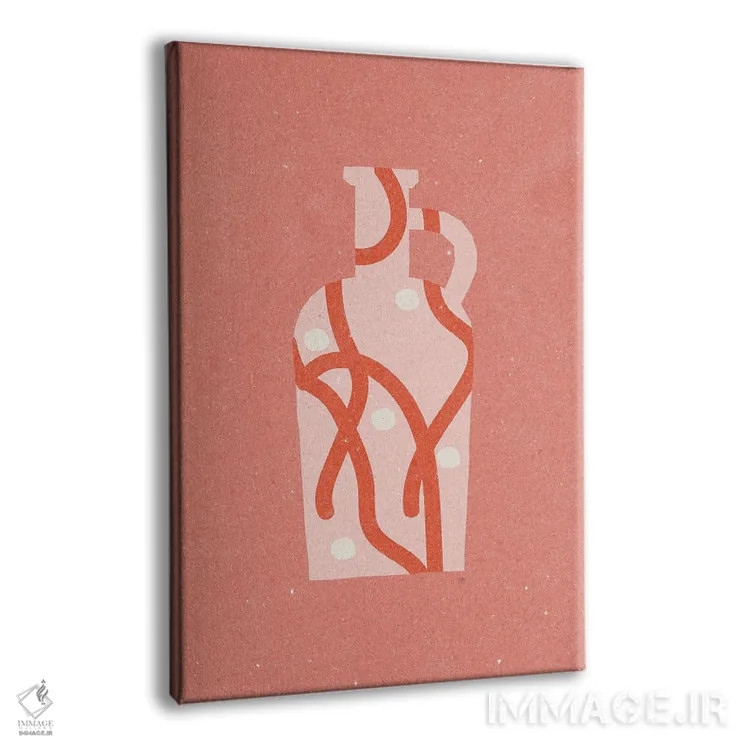 تابلو مدرن گلدان ۴ اثر ان کی تی ان - نمای پرسپکتیو محصول