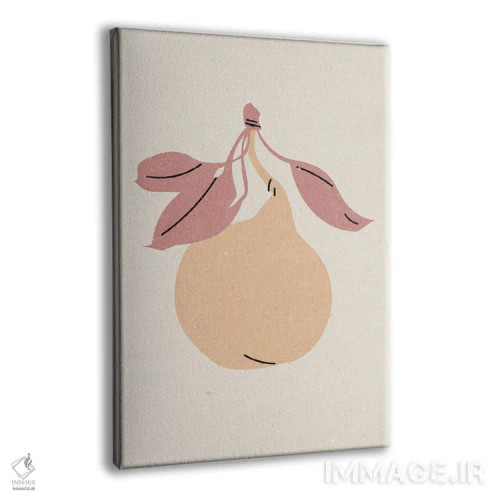 تابلو مدرن گلابی اثر ان کی تی ان - نمای پرسپکتیو محصول