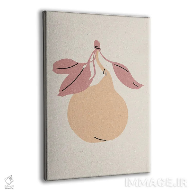 تابلو مدرن گلابی اثر ان کی تی ان - نمای پرسپکتیو محصول