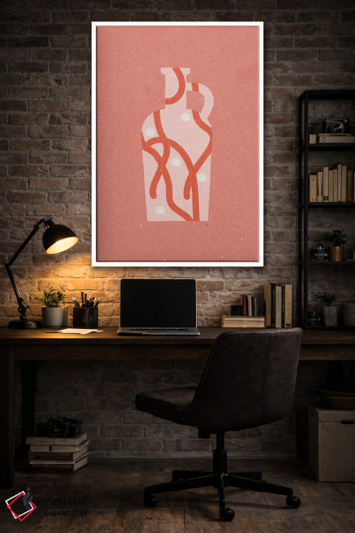 تابلو مدرن گلدان ۴ اثر ان کی تی ان - D4W