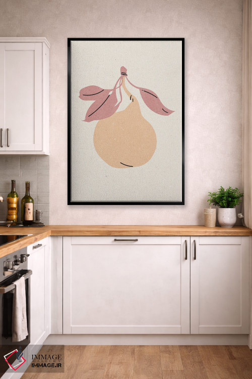 تابلو مدرن گلابی اثر ان کی تی ان - D2B